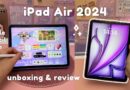 NEW iPad Air 2024 Unboxing & Review 💜| Apple Pencil Pro + accessories, iPad Air M2