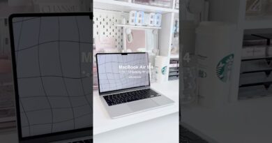MacBook Air新調💻🤍容量増やしたのでお絵描きもはかどる꣑ৎ˚⊹ #macbookairunboxing #macbookairm4 #開封動画 #デスク #unboxingvideo